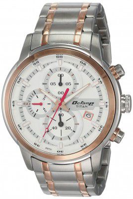 Titan Octane Analog Silver Dial Mens Watch-NL90086KM02