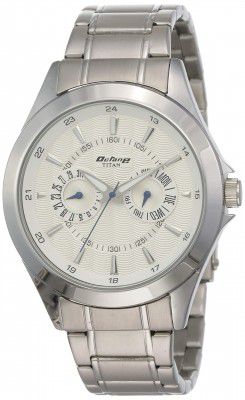 Titan Octane Analog White Dial Mens Watch-NL9323SM01