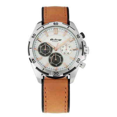 Titan Octane Hyper Lume Analog White Dial Mens Watch-NN90114KP02/NP90114KP02
