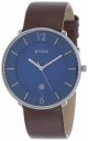 Titan Quartz Analog with Date Blue Dial Leather Strap Watch for Men-NS1849SL03...