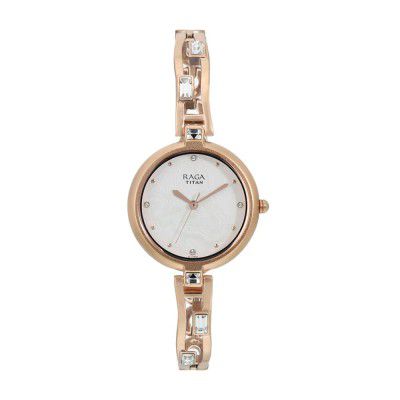 Titan Raga I Am Analog White Dial Women's Watch NM2581WM02/NN2581WM02/NP2581WM02