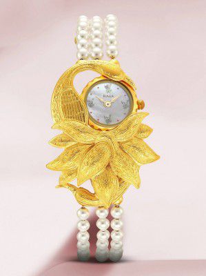 Titan Raga X Masaba MOP Dial Golden MetalStrap Analog Watch  - For Women NS95171YM01,FV30005KM02W