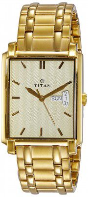 Titan Regalia Analog Beige Dial Mens Watch-NL1506YM02/NP1506YM02