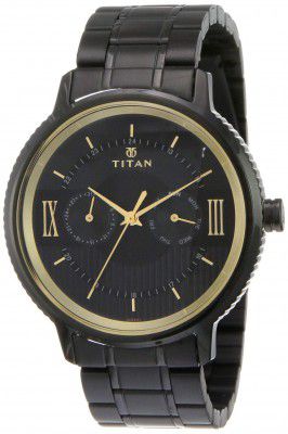 Titan Regalia Baron Analog Black Dial Mens Watch-NL1743NM01/NP1743NM01