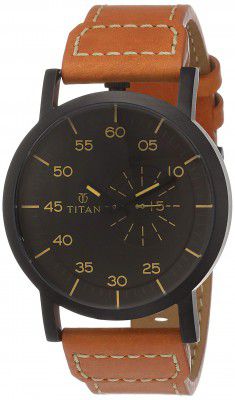 Titan Road Trip Analog Red Dial Mens Watch-NK90026NL01 / NK90026NL01