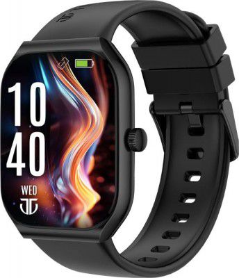 Titan Smart 3 | 1.96' AMOLED Display | SingleSync BT Calling Smartwatch (Black Strap, Free Size)