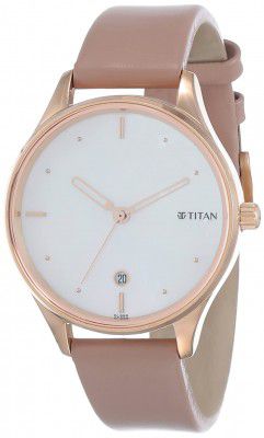 Titan Women Leather Analog Watch -Nr2670Wl03