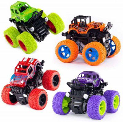 TITIRANGI 4 Pack 4WD Monster Truck Cars Gift-4PCS (Multicolor)