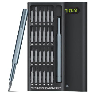 Tizum 24 in 1 Mini Precision Screwdriver Set with Magnetic Head & S2 Steel Bits