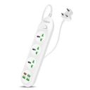Tizum 3000W Power Converter, Fast Charging Extension Board/Cord, 3 Power Sockets (White)...