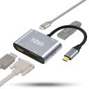 tizum Aircase USB C Hub,(4-in-1) Portable Multiport Adapter/Connector,Pd 100W,Type C to 4K Hdmi,Vga,USB 3.0 Fast Charging,Data Transfer 5Gbps...