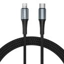 Tizum AirCase Usb Type C To Lightning Cable With 20W Charging & 480 Mbps Data Transmission Speed For Iphones, Ipads & Other Ios Devices| Nylon Braided With Aluminum Housing | 3.9F (1.2M) |Black...
