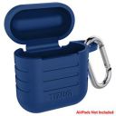 tizum Apple AirPods Case, Silicone-Shockproof Headphones Case Cover with Carabiner Hook for AirPod (Blue)...