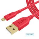 Tizum Micro V2 Micro V2 1.98m Micro USB Cable (Red)...