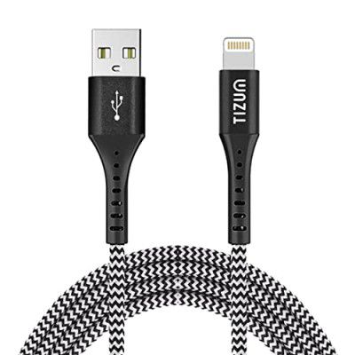 Tizum Nylon Braided 1.2M Fast Charge Usb To Lightning Cable Cord, Data Sync And Charging Cable
