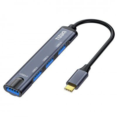 Tizum USB Extension Hub, 4-in-1 Portable Multiport Adapter/Connector
