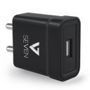 Tizum V7 5V 2.1A USB Wall Charger Adapter Fast Charging for Android and iOS Devices (Black)...