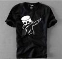 TLF  Half Sleeve Round Neck T shirt Men Printed, Typography Round Neck Pure Cotton Black T-Shirt...