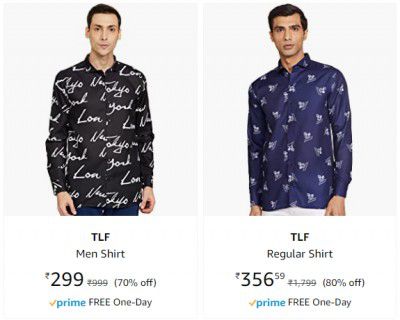 TLF Men Shirt upto 90% off | starts ₹179