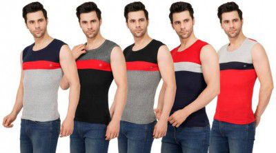tmsfashion Pack of 5 Men Vest