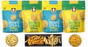 TNT - The Nosh Treat I (Pack of 4, 260gm) I Vacuum Cooked Vegetable Chips Potato Sticks with Salt & Pepper (65+65g), Potato Sticks with Curry & Herbs (65+65g)....