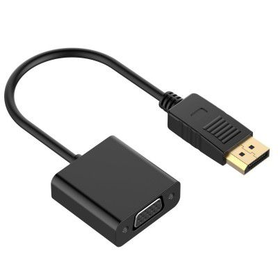 Tobo DisplayPort to VGA Adapter, Dp Display Port to VGA Converter Male to Female Gold-Plated Cord for Laptops TD-260TC