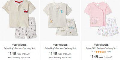 TOFFYHOUSE Kids Clothing Set Starts ₹149