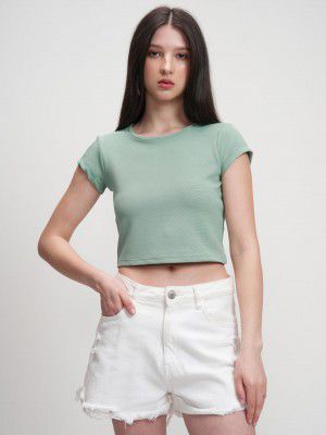 Tokyo Talkies Chic Crop Top & Drawstring Trousers Co-ord Set 