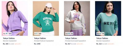 Upto 89% Off On Tokyo Talkies Sweatshirts