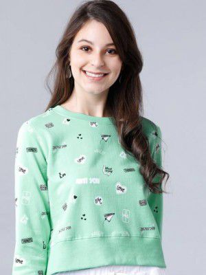 Tokyo Talkies  Women Full Sleeve Printed Sweatshirt