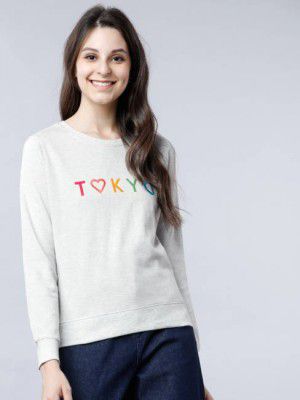 Tokyo Talkies  Women Full Sleeve Solid Sweatshirt
