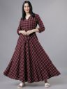 Tokyo Talkies Women Maroon Maxi Dress...