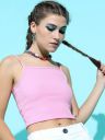Tokyo Talkies Women Pretty Pink Solid Top...