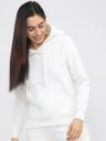 Tokyo Talkies Women White Hooded Sweatshirt...