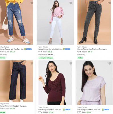 Tokyo Talkies Women's Clothing Upto 86% Off