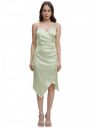 Tokyo Talkies Women's Elegant Shoulder Strap Ruched Sheath Dress...