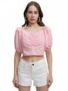 Tokyo Talkies Women's Fitted Crop Top...
