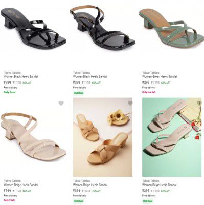 Tokyo Talkies Womens Heels Starts ₹399