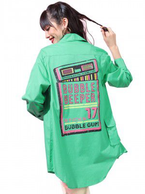 Tokyo Talkies Women's Oversized Shirts | Printed | Long Sleeves