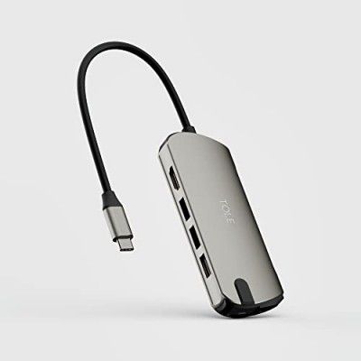 TOLE OCTA-C USB Hub | 8 in 1 Portable USB Type C Hub with 3 USB 3.0 Port | HDMI | RJ45 Ethernet | SD & Micro SD Card | Type-C PD Charger | Compatible with MacBook |iPad |Windows & Other Type-C Devices