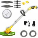 TOMAHAWK Cordless 12V Electric Grass Cutting Machine with Multi Blades, 1x 1.5Ah Battery & Charger...