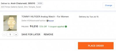 TOMMY HILFIGER  Analog Watch - For Women TH1782592