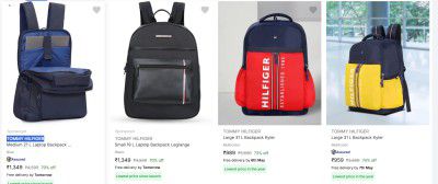 Upto 71% Off TOMMY HILFIGER Backpack