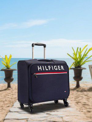 Tommy Hilfiger Brand Logo Print Overnighter Trolley Bag - 45 Litres
