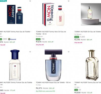 Flipkart : Up to 68% OFF - Tommy Hilfiger Eau De Toilette