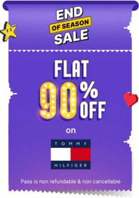 Tommy Hilfiger Flat 90% Off on selected Tshirts for the First 5 Days of June End Of Season Sale  (Till 30th May25)