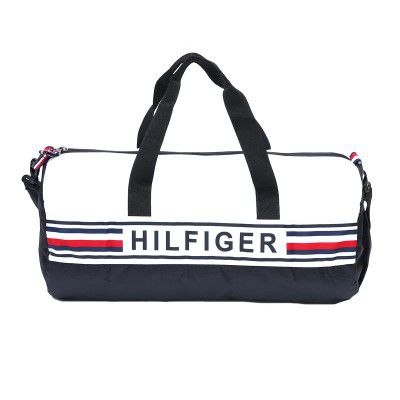 Tommy Hilfiger Gym Shoulder Duffel Bag Kendall | Navy + White