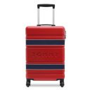 Tommy Hilfiger Las Vegas Unisex Polyester Hard Luggage - Red+Navy, 57Cm Cabin Trolley Bag...