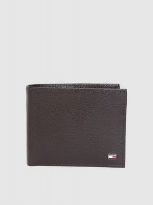 TOMMY HILFIGER  Men Brown Genuine Leather Wallet - Mini  (4 Card Slots)