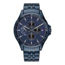 Tommy Hilfiger Mens 46.3 mm Shawn Blue Dial Stainless Steel Watch - NCTH1791618...
